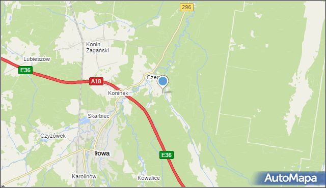 mapa Leśniczówka Podlaski, Leśniczówka Podlaski na mapie Targeo